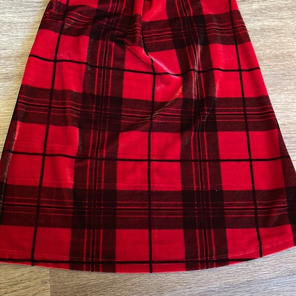 Epic Threads - Velvet red and black dress.  Mesh covered sequined collar. - Picture 2 of 7